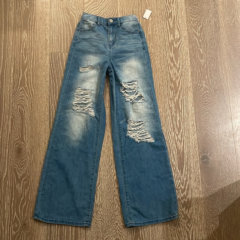 Super high rise wide leg